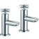 Nes Home Chrome Twin Hot and Cold Bath Taps Silver