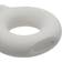 Living and Home 13cm W 14cm H White Nordic Style Donut Shape Ceramic Vase 14cm