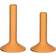 Hübsch Kindred Lysestage Sæt Af 2 Orange Lysestage 18cm 2stk