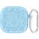 INCOVER Apple AirPods 4 Gen Silikon Deksel Med Karabinkrok Og Blomsterdesign Blå