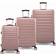 iFLY Hardside Spinner Upright Luggage Set of 3 - Rose Gold