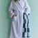 Hay Check 70x136 cm Steel Bath Towel Blue