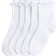 H&M Girls White 5-pack frill-trimmed school socks