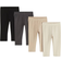 H&M Cotton Jersey Leggings 4-pack - Light Beige/Dark Grey (1173748007)