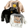 Shein pcs Unisex BabyToddler AllMatch Pullover Sweatshirts With Cute Cartoon Face Pattern In Black White And Khaki Suitable For Autumn And Winter