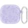 INCOVER Apple AirPods 4 Gen Silikon Deksel Med Karabinkrok Og Blomsterdesign Blå