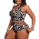 Shein Plus Size Sexy Leopard Print Tankini Swimsuit Set - Summer Beach