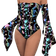 Shein Reflective Iridescent Off-Shoulder Bodysuit - Women's