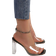 Shein Clear Strap Chunky Heeled Mule Sandals
