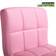 Magshion Pink Square Adjustable Height Swivel Bar Lift Pub Chair Bar Stool 45" 2pcs