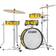 Tama Club-JAM Pancake 18 inch 4pc Shell Pack Electric Yellow