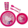 Hello Kitty Kids 5 Piece Dinner Supper Plate Bowl Cup