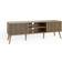 GFW Louvered 2 Door Unit Oak TV Bench