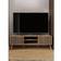 GFW Louvered 2 Door Unit Oak TV Bench