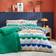 Dunelm Parker Bedspread Green (235x235cm)