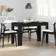 vidaXL Black Oak 120 x 60 x 76 cm Dining Table