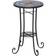 OutSunny 35.5cm Round Mosaic Garden Side Plant Stand with Shelf Blue Balcony Table