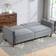 Latitude Run Azziah Bed Grey 78.5cm H X 189cm W X 80.5cm D Sofa 189cm 3 Seater