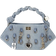 Ganni Bou Bag Mini Washed Denim Charms - Faded Denim