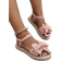 Shein Womens Pink Summer Fashion Butterfly Flower Flat Sandals Comfortable And Lightweight Suitable For Dates Parties And Beach Wear