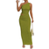 Shein 2pcs Elegant Set: Asymmetric Neckline Cutout Drawstring Blouse And Mini Skirt