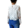 Shein White Lace Long Sleeve Casual Shirt