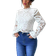 Shein White Lace Long Sleeve Casual Shirt
