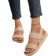 Shein Womens Flat Outdoor Fashionable Lightweight Sandals For Beach Comfort With Woven Jute Texture