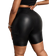 Shein Plus Größe lässige Streetwear, Arbeitshose mit 3D-Taschen, Weiter Bund, Slim Fit Hose, Radhose, Elastische Leder Damen Shorts