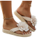 Shein New Summer Fashionable ThickSoled Sandals For Women Beach AntiSlip Wedge Heel Flip Flops With Floral Design