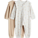 H&M Cotton Pajama Jumpsuits - Beige