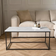 OHS With Metal Frame White Coffee Table 40x48cm