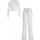 Shein pcs Solid Color Slim Fit Long Sleeve TShirt And Long Pants Suit For Women