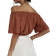 Shein Solid Color VNeck Off Shoulder Casual Top