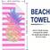 Shein pc Large Beach Super Fine Fiber Beach Bath Towel Pink (149.9x73.7cm)