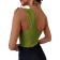 Shein Brllopsssongsfest Elegant Vacation Jacquard Slimming Bodysuit med en axel med vriden framsida