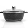 Retoo Topfset 12-teilig Induktion Aluminium Keramik Kochgeschirr Kochtöpfe Kochtopf-Set - Silber Set mit Klappe 12 teile