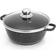 Retoo Topfset 12-teilig Induktion Aluminium Keramik Kochgeschirr Kochtöpfe Kochtopf-Set - Silber Set mit Klappe 12 teile