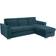 Poco Funktionsecke Evia petrol Microfaser Sofa 243cm 3-Sitzer