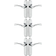 Designer Levers Marvel Latch Door Handle Polished Chrome Pack 120x40mm