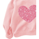 Shein Baby Girl Casual Simple Heart Pattern Knitted Soft Crew Neck Loose Thick Sweatshirt Suitable For Autumn Winter