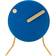 Picto Table Clock Royal Blue Bordur 9.1cm