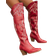 Shein Fashionable Square Toe Chunky Heel Western Style Embroidered Boots Cowboy Boots For Women