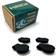 MiReDe Shower Curtain Keeper Pack of 4 Black