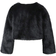 Shein Tween Girl Cropped Fluffy Fuzzy Coat - Elegant