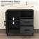 Homcom Cupboard with Adjustable Shelf 2 Drawers Storage Cabinet 80x78cm