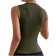 Shein Damen ärmellose Bluse mit plissiertem Kragen Einfarbig, Sommer