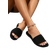Shein Elegant Black Sandals For Women, Minimalist Single Band Slide Sandals