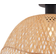 QAZQA Art Deco Taklampa Svart Med Naturlig Bambu 40 cm Alka Pendellampa 40cm