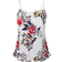 Shein Vacation Leisure Flower Print Splice Lace Camisole Top